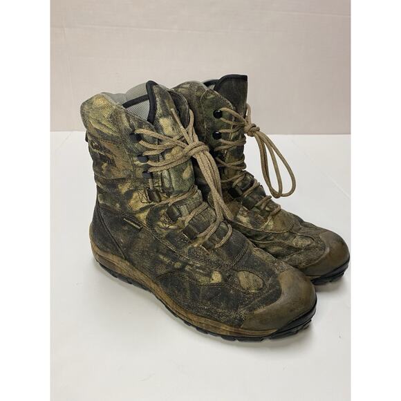 Cabela’s Waterproof Full Draw Hunting Boots Size 8.5 EE Mossy Oak Vibram Soul - Picture 1 of 11